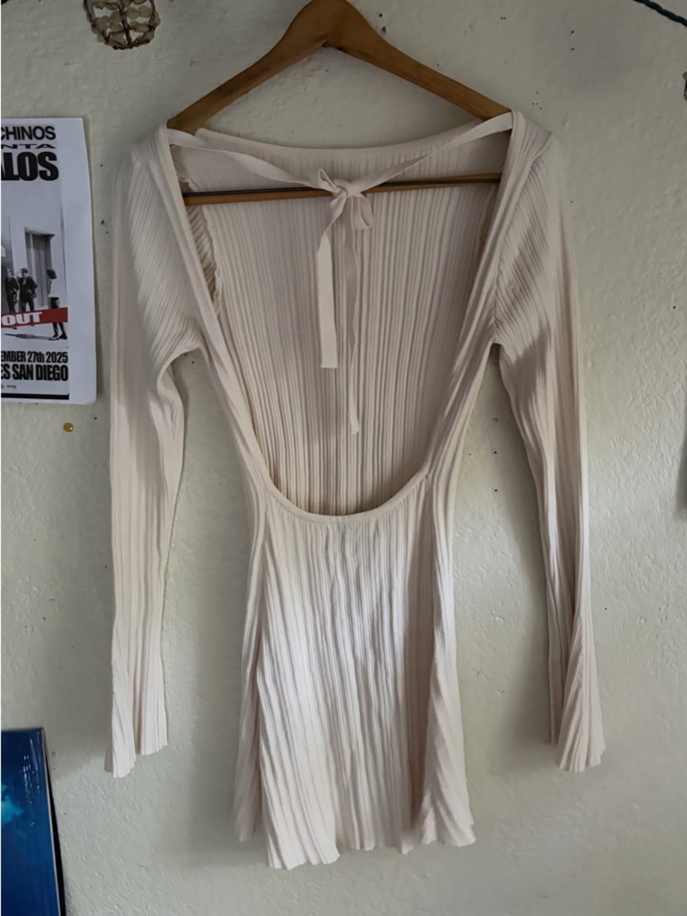 Princess Polly Cream mini dress